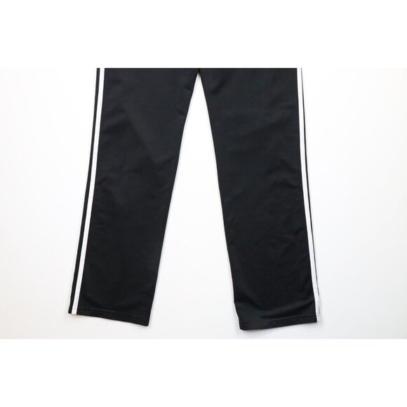 Vintage Adidas Mens Small Spell Out Striped Flared Sweatpants Black AS IS - Picture 13 of 13